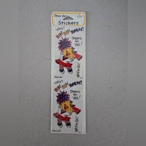 Vtg 90's Sealed Suzy's Zoo Stickers Cheerleader